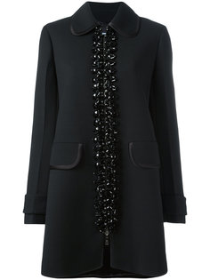декорированное пальто Prada