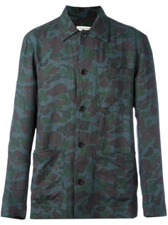 рубашка с камуфляжным принтом Dries Van Noten