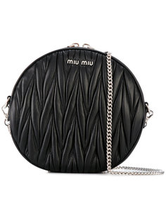 круглая сумка через плечо  Miu Miu