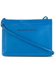 сумка через плечо с перфорированным логотипом Balenciaga