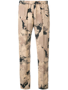 printed straight trousers Dries Van Noten