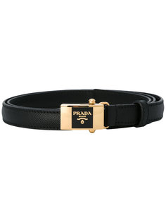 ремень с пряжкой с логотипом Prada