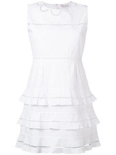 платье без рукавов с оборкой Red Valentino