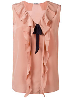 блузка с рюшами Miu Miu
