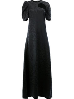 длинное фактурное вечернее платье  Céline