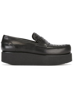 woven flatform loafers Bottega Veneta