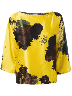 блузка с пятнистым принтом Dries Van Noten