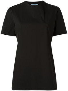 футболка с круглым вырезом Prada
