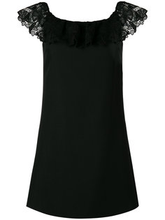 embroidered sleeves dress Miu Miu