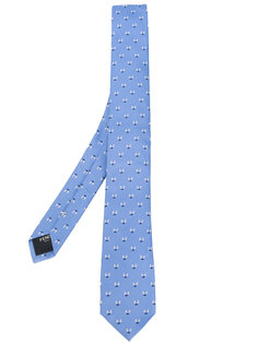 вышитый галстук Fendi
