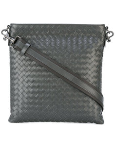 кожаная плетеная сумка на плечо Bottega Veneta