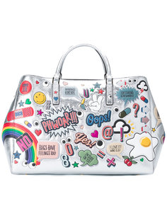 metallic sticker tote Anya Hindmarch