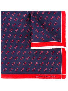 anchor print pocket square Fefè
