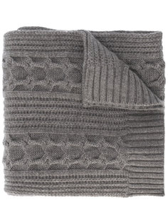 wide cable knit scarf  N.Peal