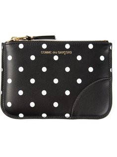 Polka Dots Printed zip purse Comme Des Garçons Wallet