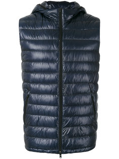 zipped hooded gilet Herno