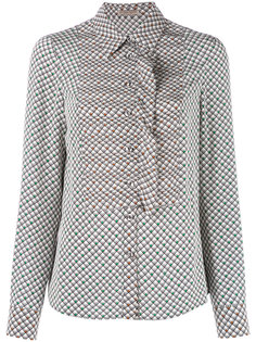 клетчатая рубашка с рюшами Bottega Veneta