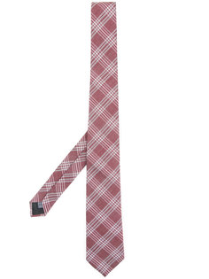 галстук с простроченный узором в клетку Cerruti 1881