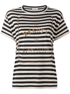 embroidered stripe T-shirt Brunello Cucinelli