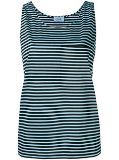 striped shift tank Prada