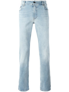 джинсы кроя слим с потертой отделкой Prada