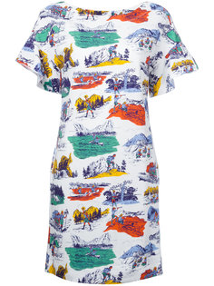 Camping print T-shirt dress Love Moschino