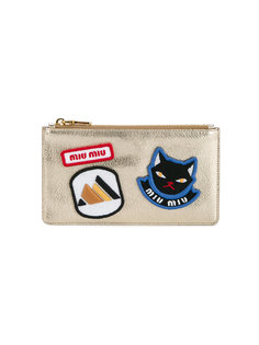 косметичка с нашивками Miu Miu