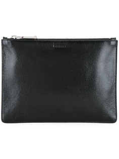 клатч с тисненым логотипом Jil Sander