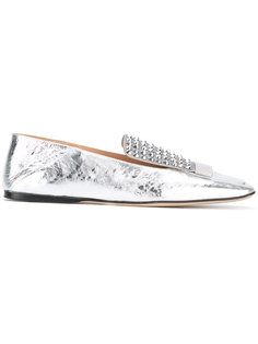 square toe slipper loafers Sergio Rossi