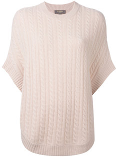 cable knit sweater cape N.Peal