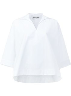 блузка с V-образным вырезом Balenciaga