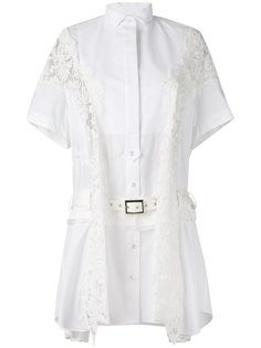 lace insert shirt dress Sacai