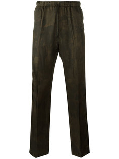 брюки с тональным цветочным узором Dries Van Noten
