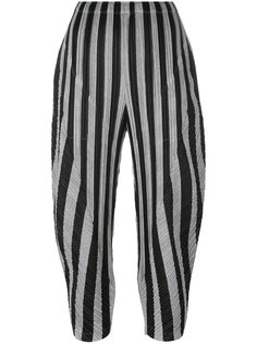drop-crotch cropped trousers Pleats Please By Issey Miyake
