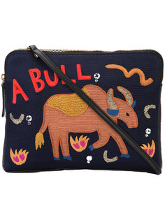 Safari embroidered clutch Lizzie Fortunato Jewels