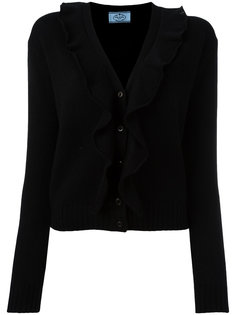 кашемировый кардиган с оборками Prada