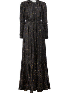 длинное платье с мятым эффектом Dries Van Noten