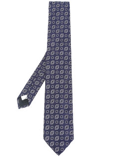 галстук с мелким принтом квадратов Lardini