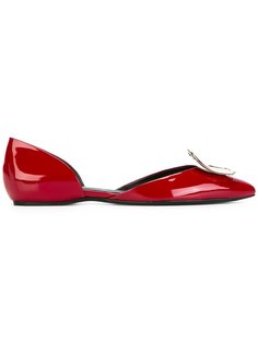 балетки с вырезами по бокам Roger Vivier
