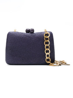 woven straw clutch Serpui