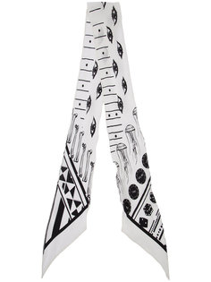 Eyes printed skinny scarf Rockins