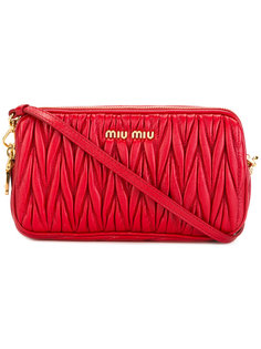 фактурная сумка через плечо  Miu Miu