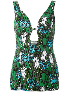 floral cut-out detail dress Balenciaga