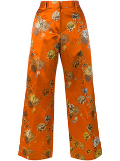 брюки Poiretti с цветочным узором Dries Van Noten