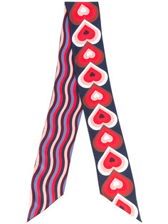 шарф с принтом сердец Fendi