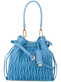 matelassé bucket shoulder bag Miu Miu
