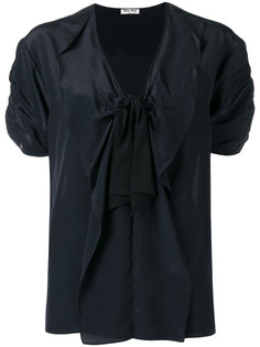 tie neck blouse Miu Miu