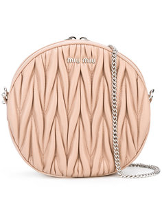 matelassé circle crossbody bag Miu Miu