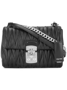 фактурная сумка через плечо Miu Miu