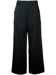 атласные укороченные широкие брюки Cityshop